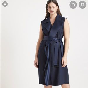Jason Wu/Eloquii Plus Size 22W Navy Sleeveless Dress